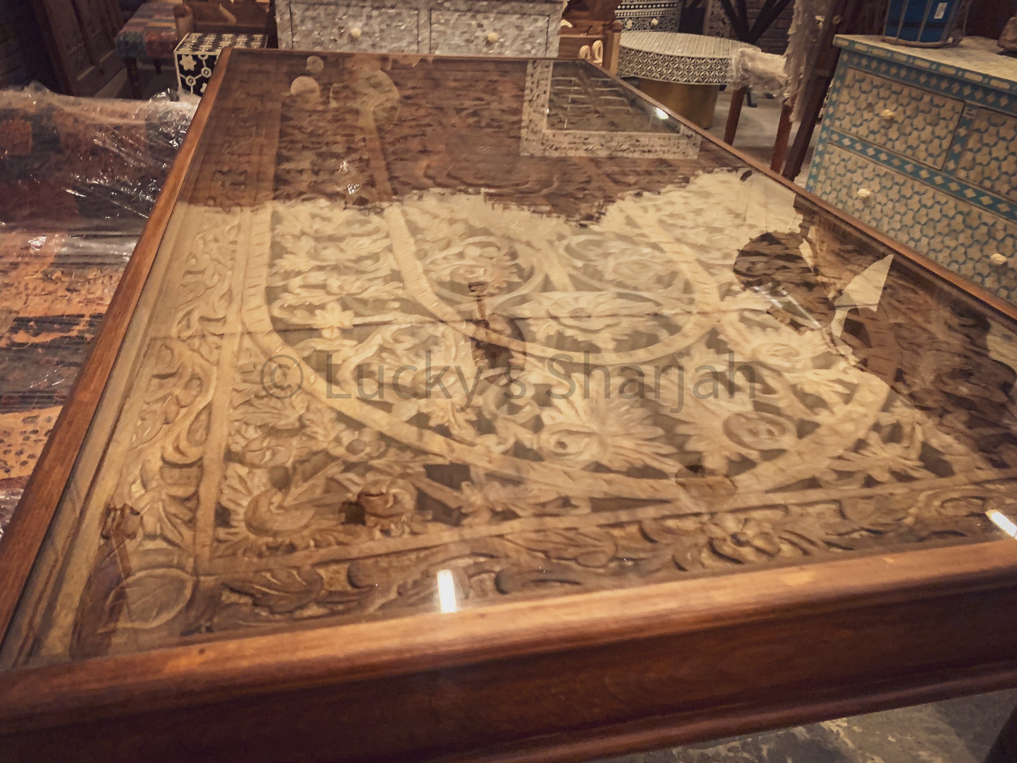 Carved Dining Table | Lucky Furniture & Handicrafts.
