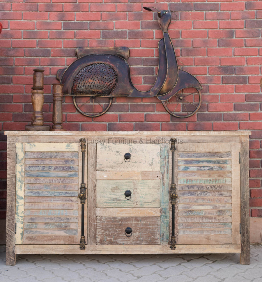 Recycle Shutter Sideboard | Lucky Furniture & Handicrafts.