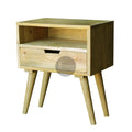 Minimalist Mid Century Mango wood Bedside.