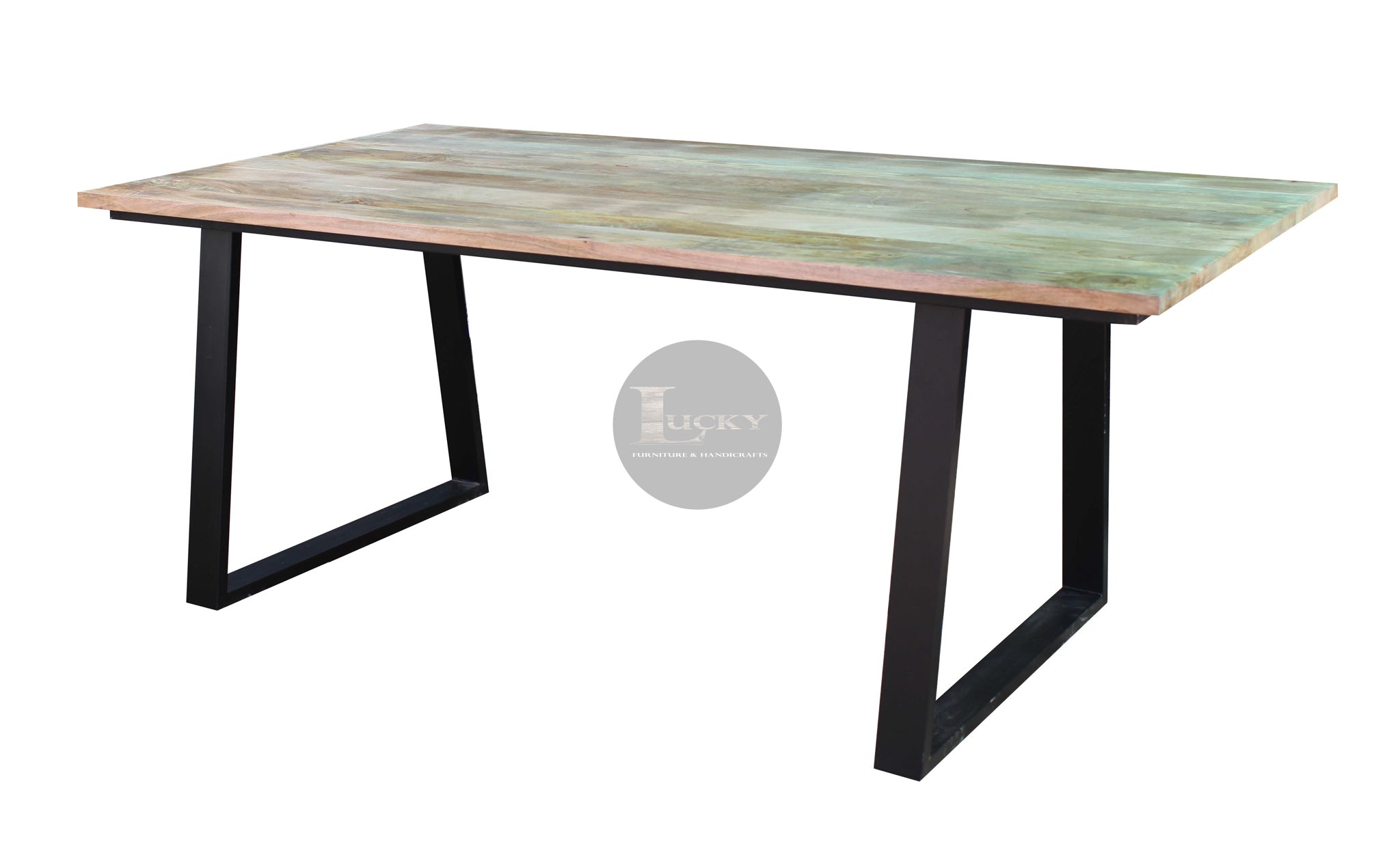 Mango Wood Slant legs table.