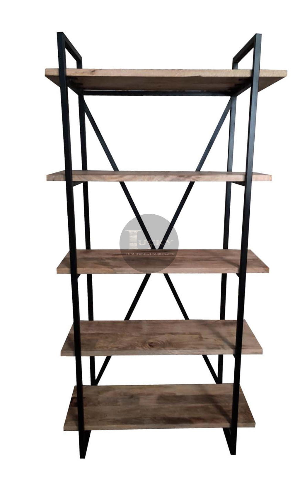 X back bookshelf minimalist.