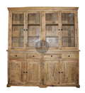 Barn Style glass door cabinet mango wod.