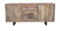 Mango Wood Lines Sideboard.
