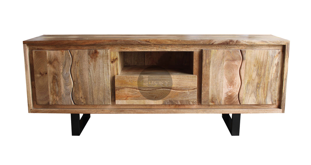 Mango Wood Live Edge Tv Stand.