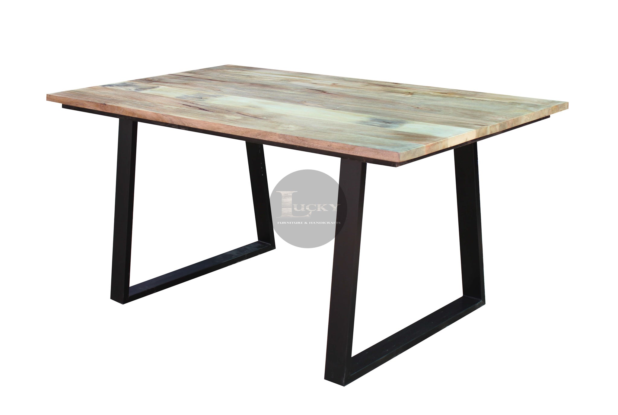 Mango Wood Slant legs table.