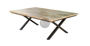 Mango Wood X legs table.