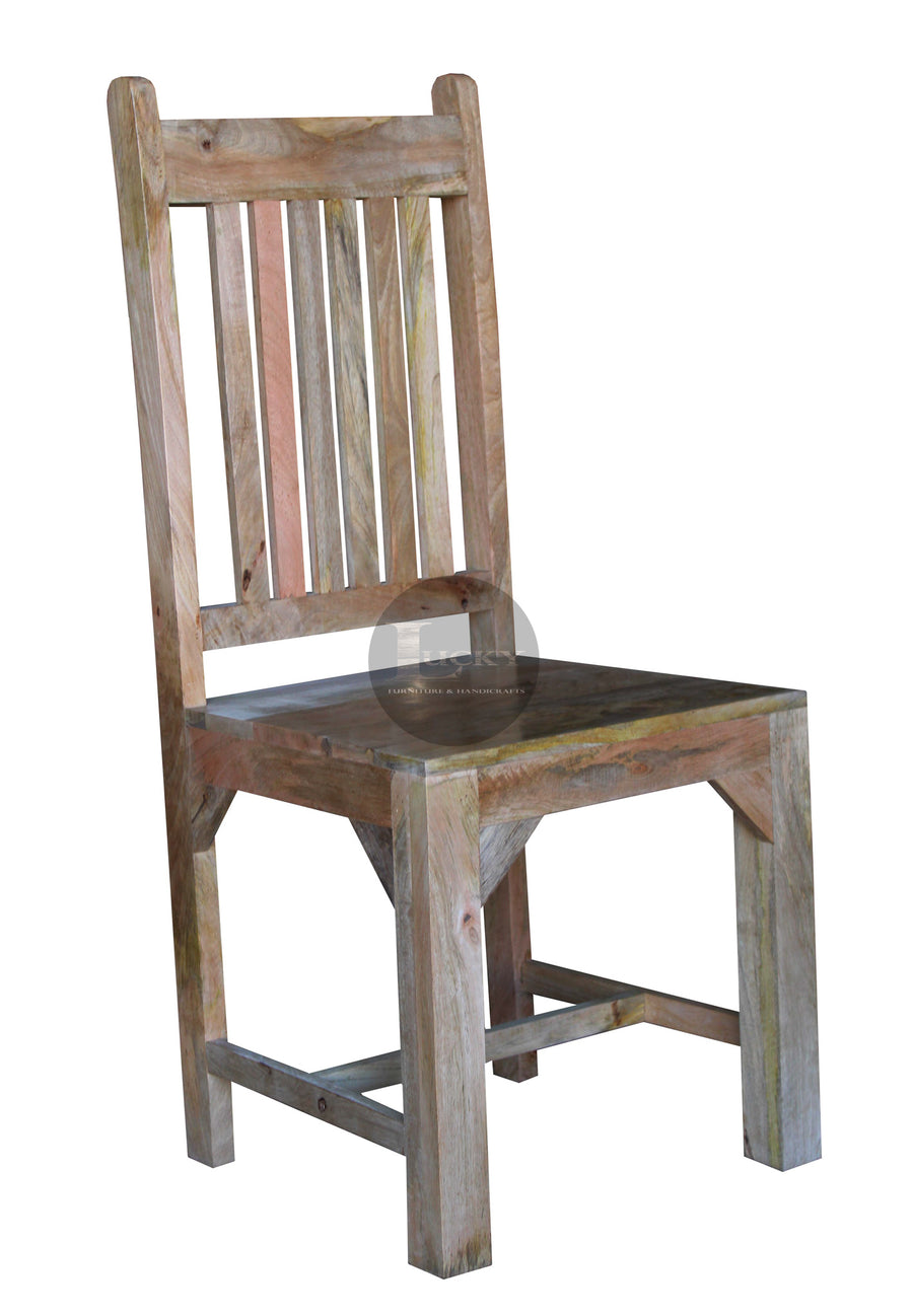 6 Slat Mango Wooden Chair.