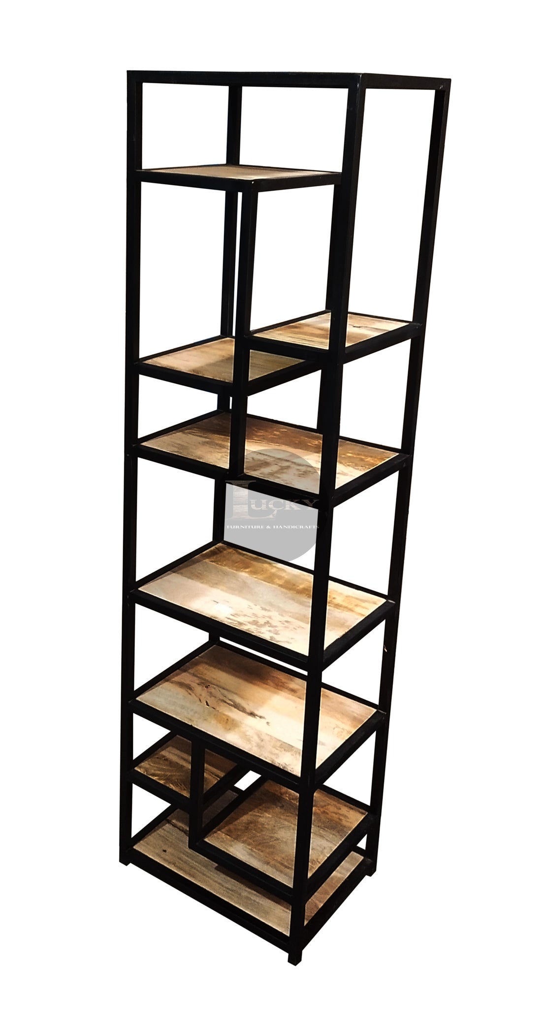 Narrow Staggered Bookshelf.