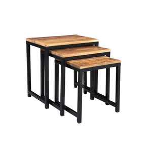 Metal & Wood Nesting Table | Lucky Furniture & Handicrafts.