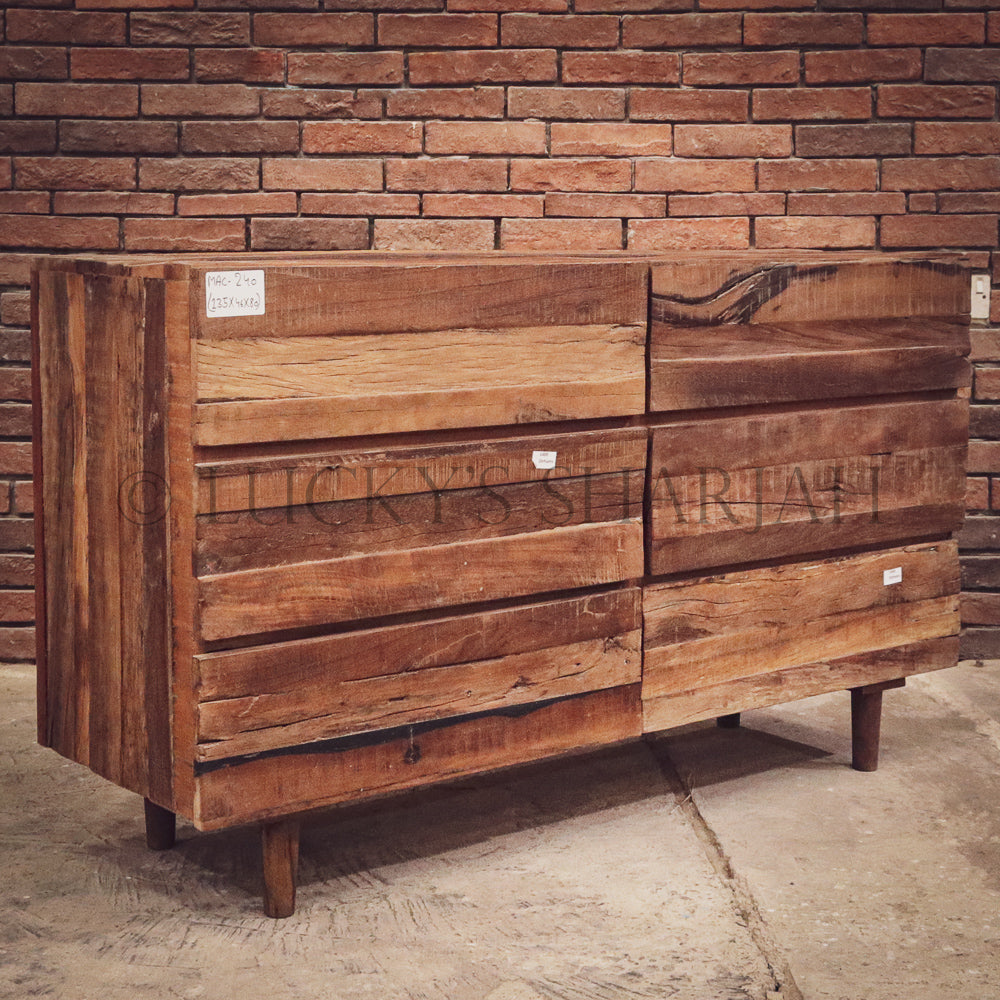 Rustic Teak wood drawchest | Lucky Furniture & Handicrafts.