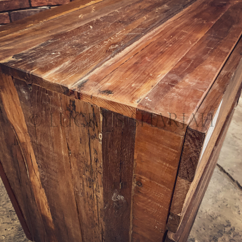 Rustic Teak wood drawchest | Lucky Furniture & Handicrafts.