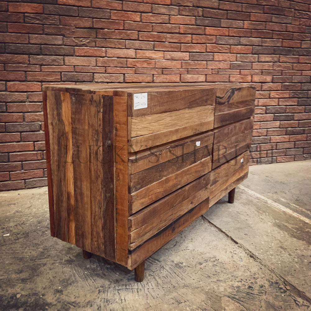 Rustic Teak wood drawchest | Lucky Furniture & Handicrafts.