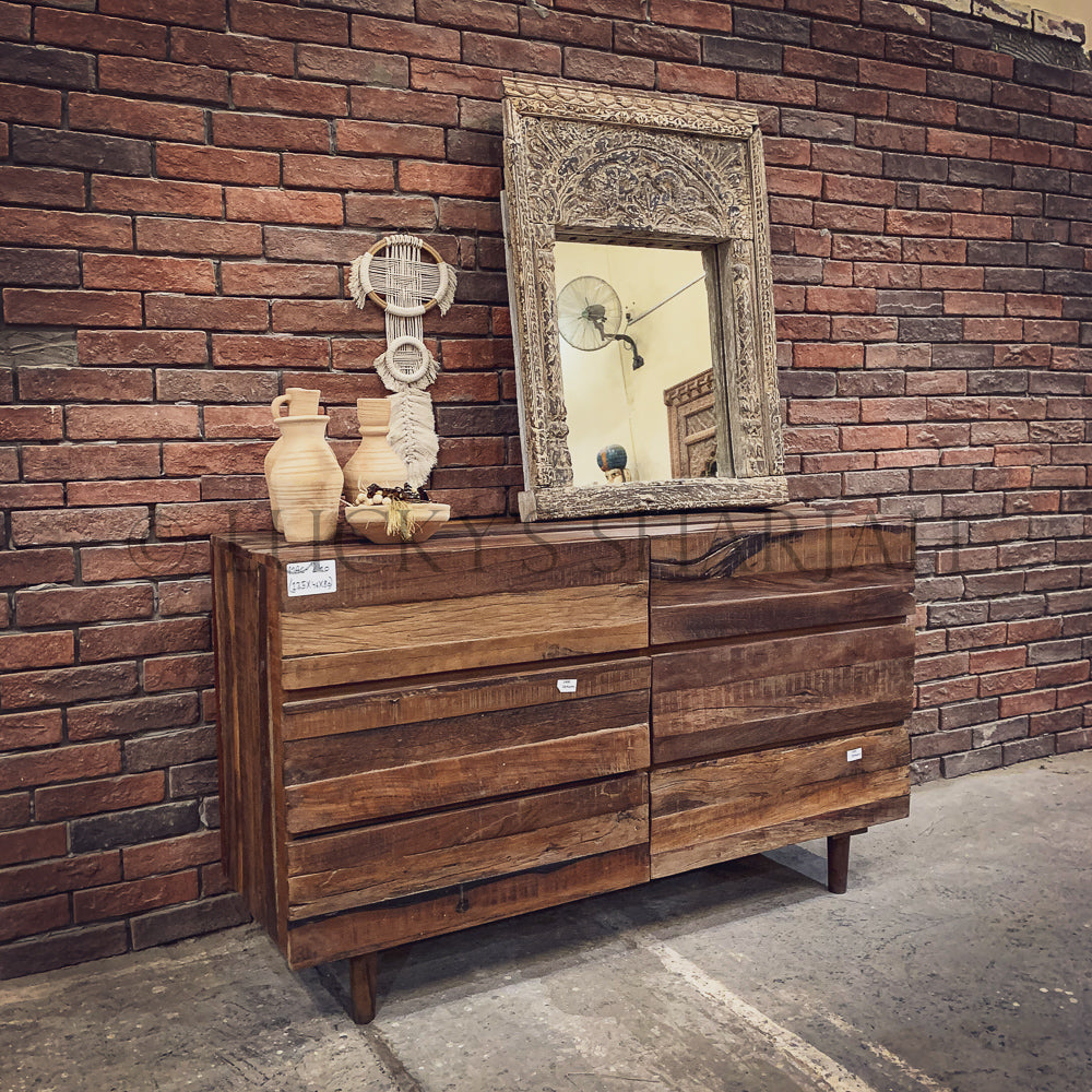 Rustic Teak wood drawchest | Lucky Furniture & Handicrafts.