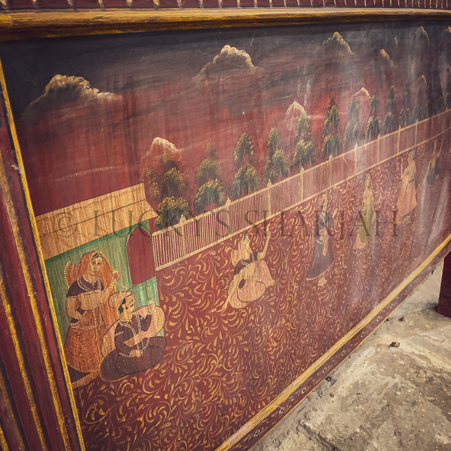 Traditional hand-painted headboard | Lucky Furniture & Handicrafts.