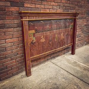 Traditional hand-painted headboard | Lucky Furniture & Handicrafts.