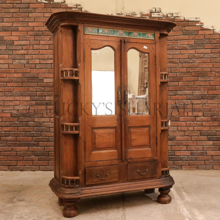 Victorian grand cabinet almirah | Lucky Furniture & Handicrafts.