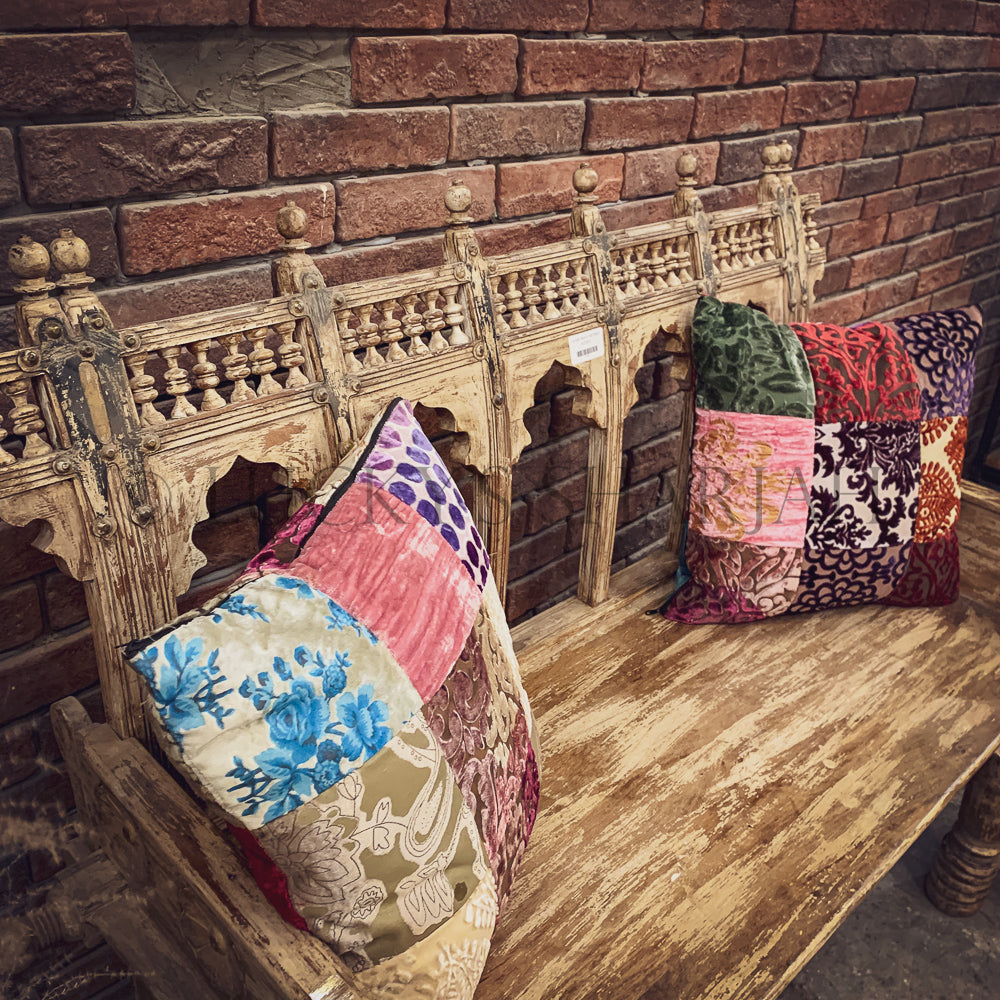 Motif Carved bench | Lucky Furniture & Handicrafts.