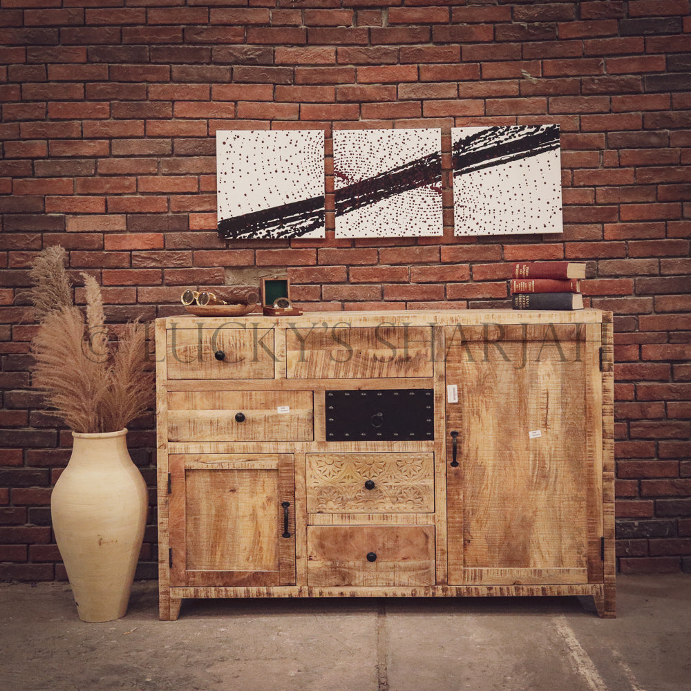 Fusion sideboard mango wood | Lucky Furniture & Handicrafts.