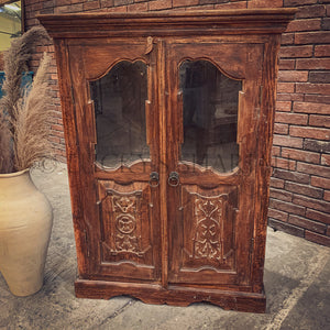 Vintage Teak carved cabinet | Lucky Furniture & Handicrafts.