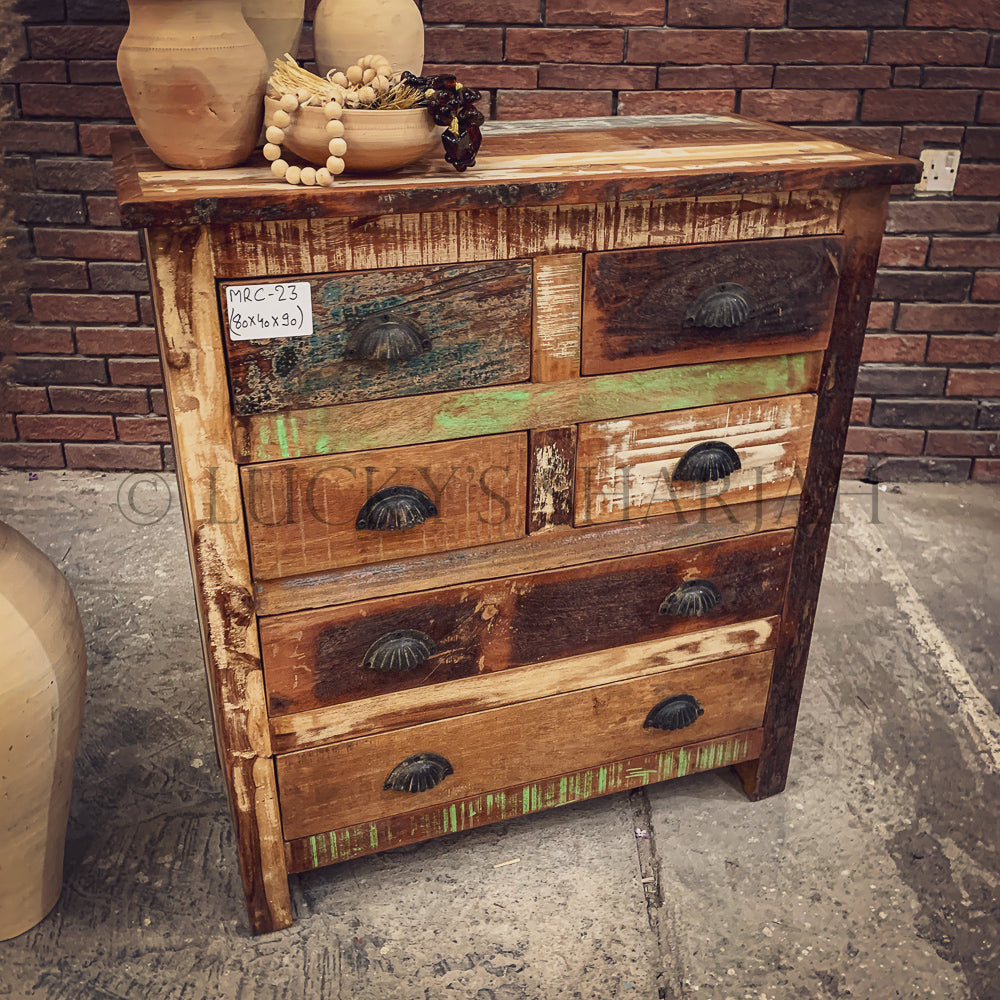 Recycle 6 drawer drawchest | Lucky Furniture & Handicrafts.