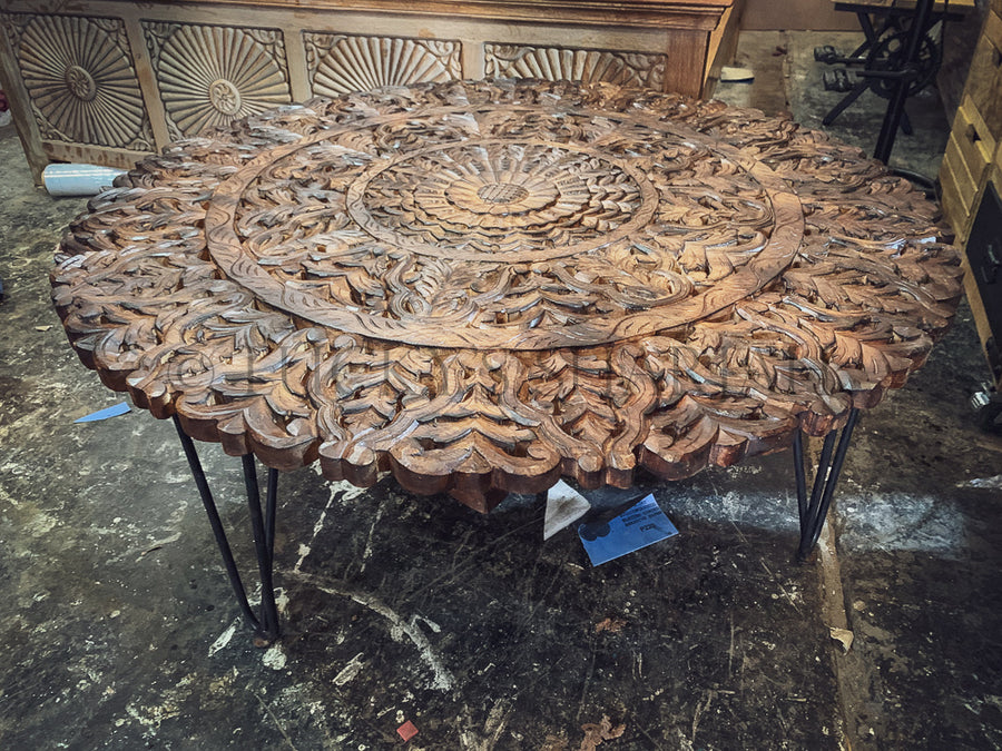 Carved Panel coffee table | Lucky Furniture & Handicrafts.