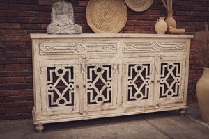 Sectional whitewash sideboard | Lucky Furniture & Handicrafts.