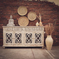 Sectional whitewash sideboard | Lucky Furniture & Handicrafts.