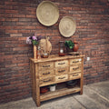 Multidraw mango wood barnstyle console | Lucky Furniture & Handicrafts.