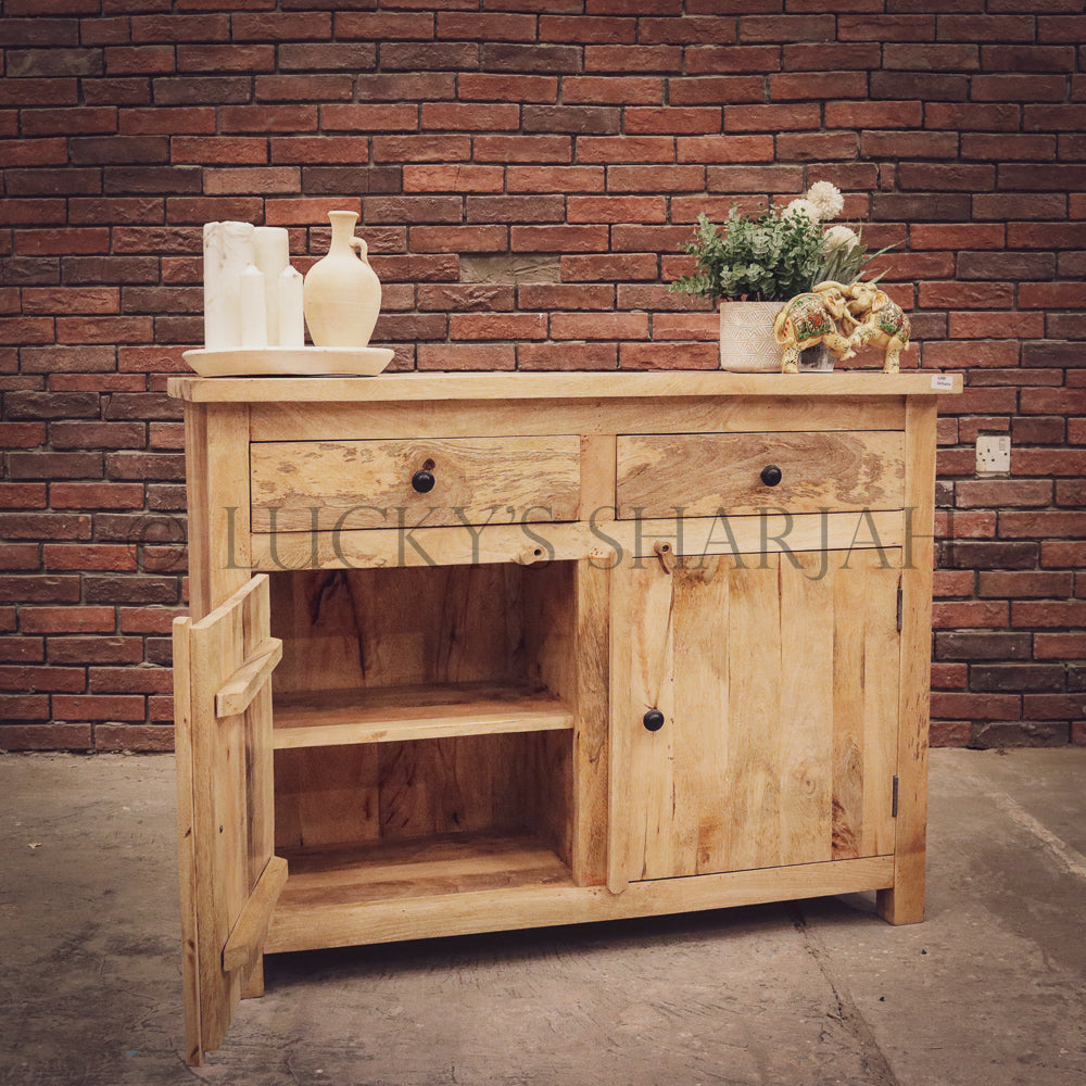 Classic Mango wood 2 draw 2 door | Lucky Furniture & Handicrafts.