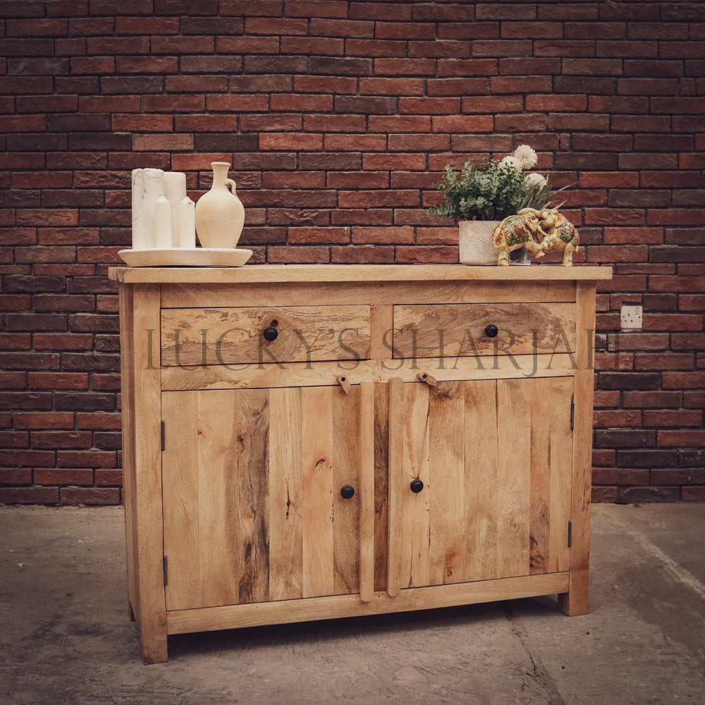 Classic Mango wood 2 draw 2 door | Lucky Furniture & Handicrafts.