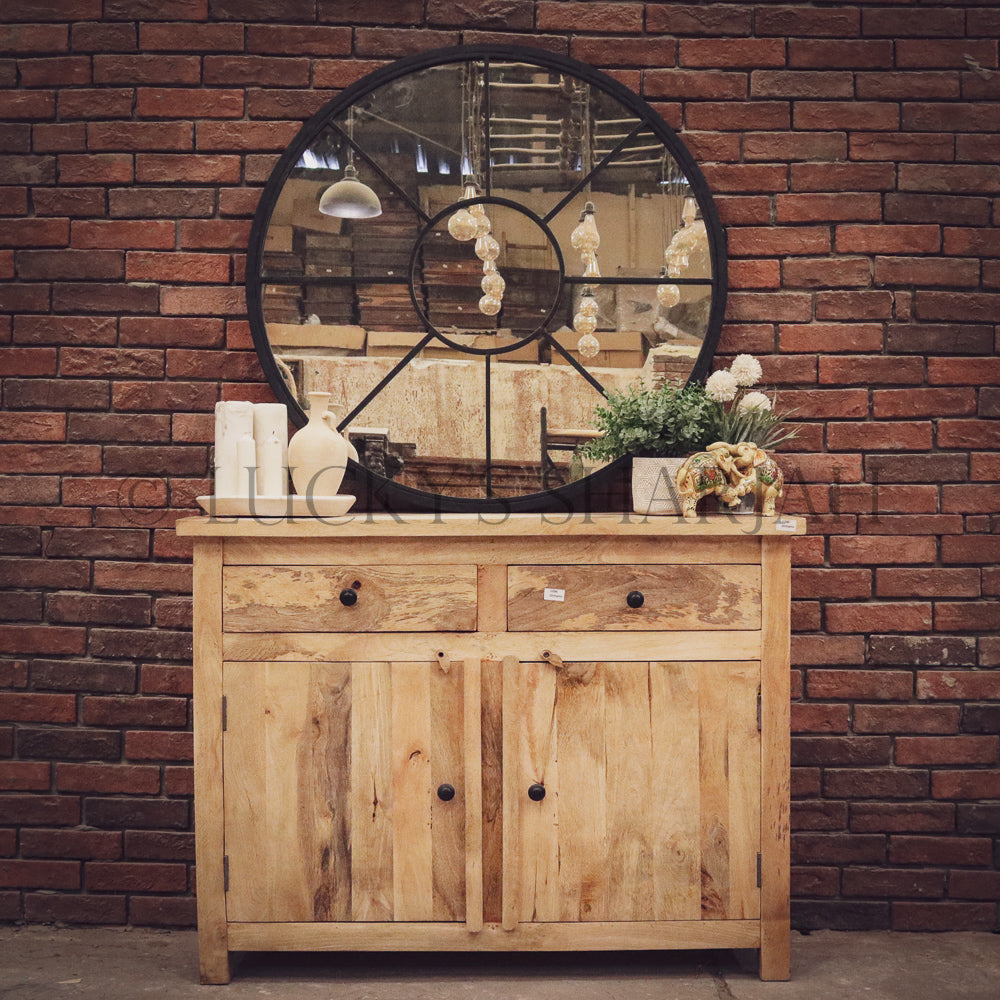 Classic Mango wood 2 draw 2 door | Lucky Furniture & Handicrafts.