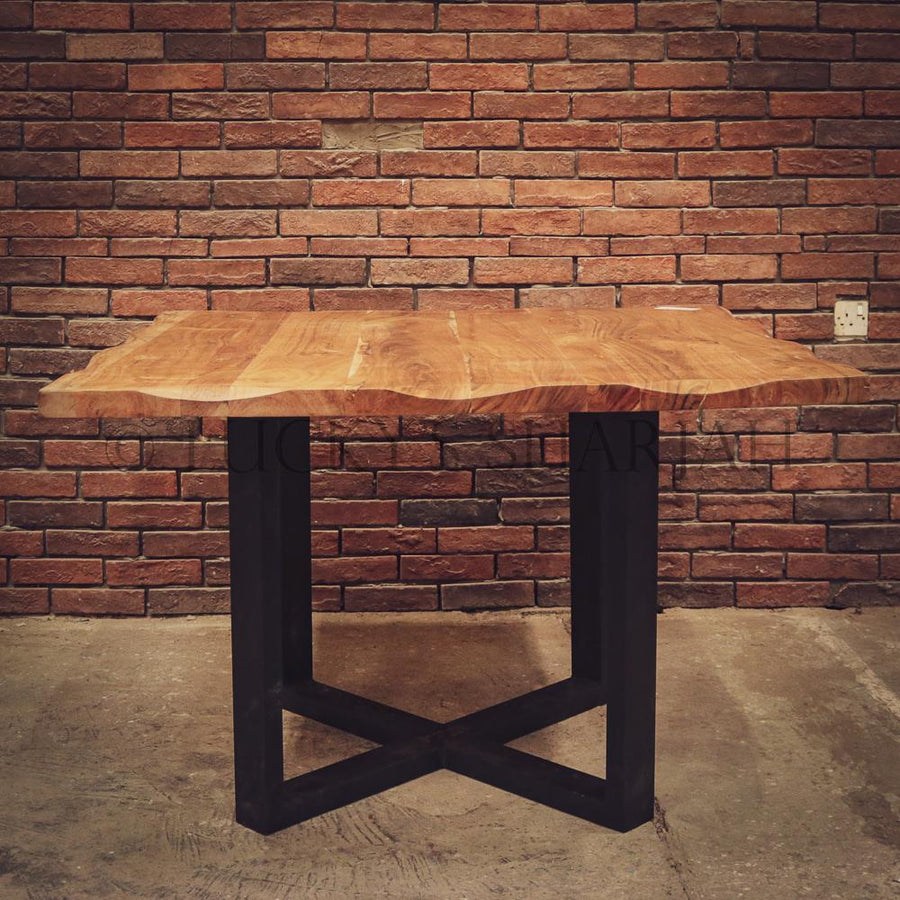 Acacia wood Square table | Lucky Furniture & Handicrafts.