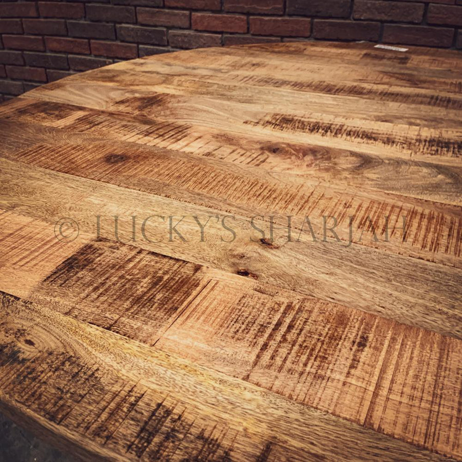 Round X Mango wood table | Lucky Furniture & Handicrafts.