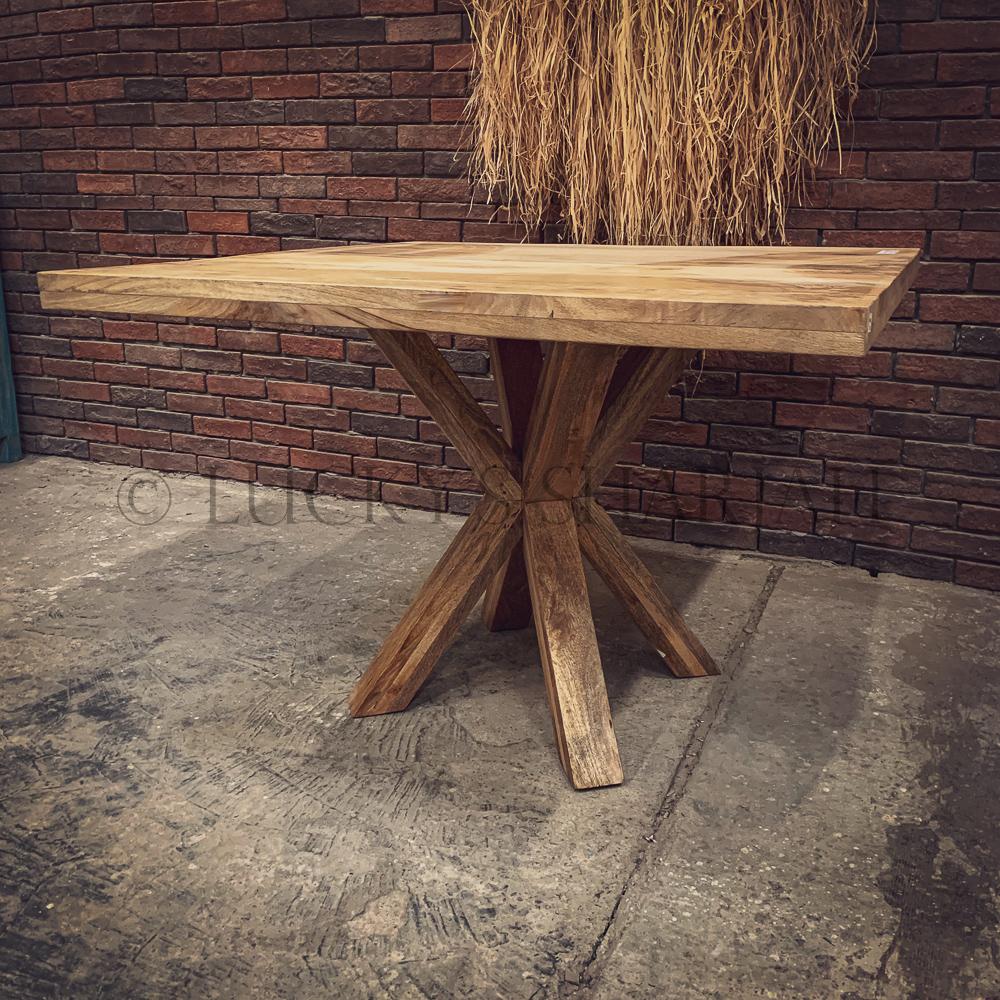 Square Dining Table Mango wood | Lucky Furniture & Handicrafts.