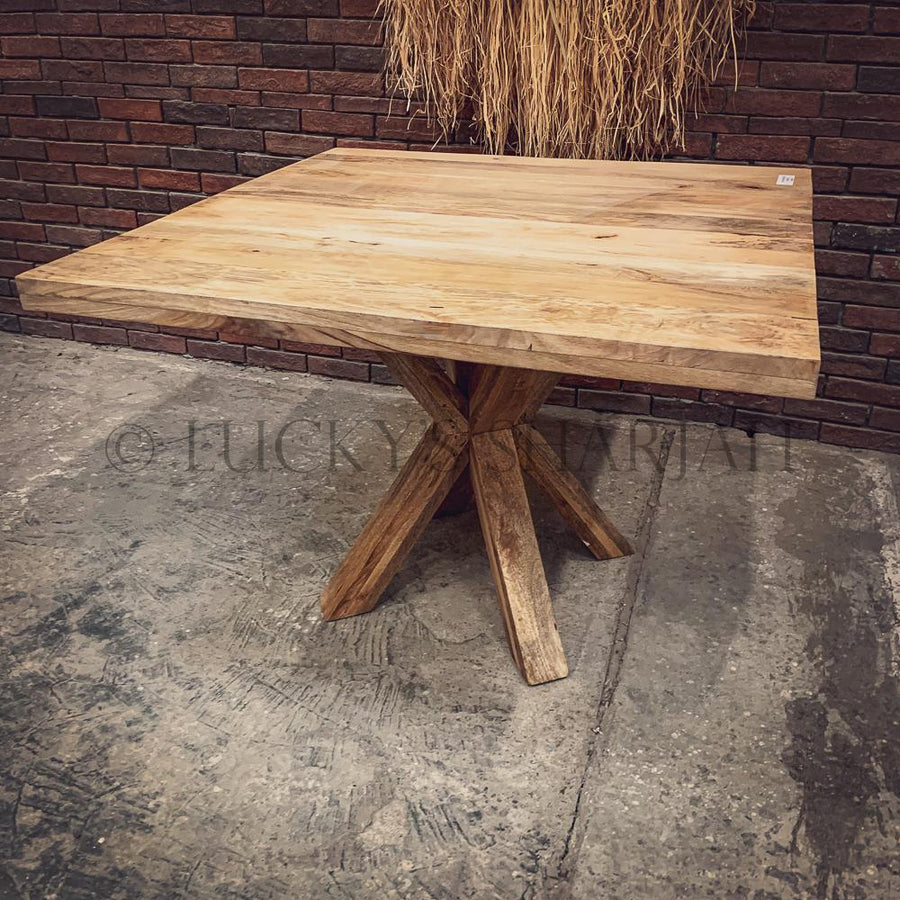 Square Dining Table Mango wood | Lucky Furniture & Handicrafts.
