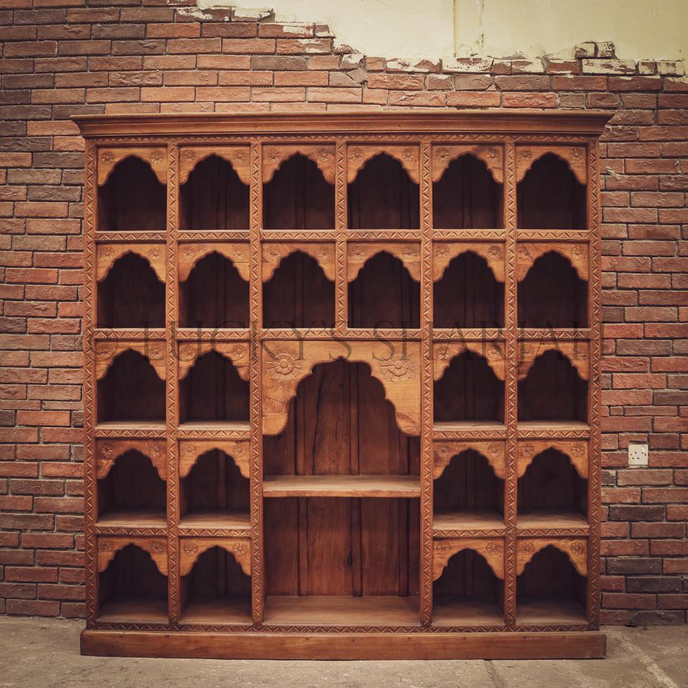 Sectional Carved bookshelf | Lucky Furniture & Handicrafts.