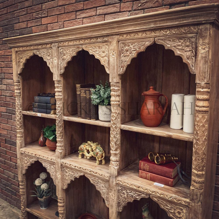 Sectional Carved bookshelf | Lucky Furniture & Handicrafts.