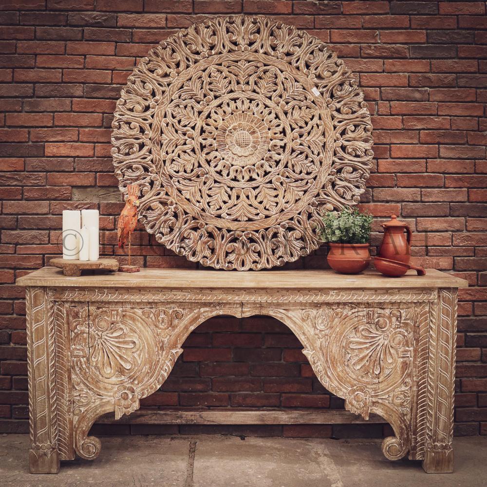 Carved heavy mehrab console | Lucky Furniture & Handicrafts.