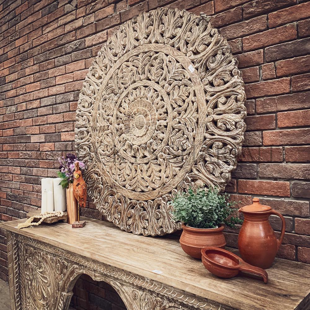 Carved heavy mehrab console | Lucky Furniture & Handicrafts.