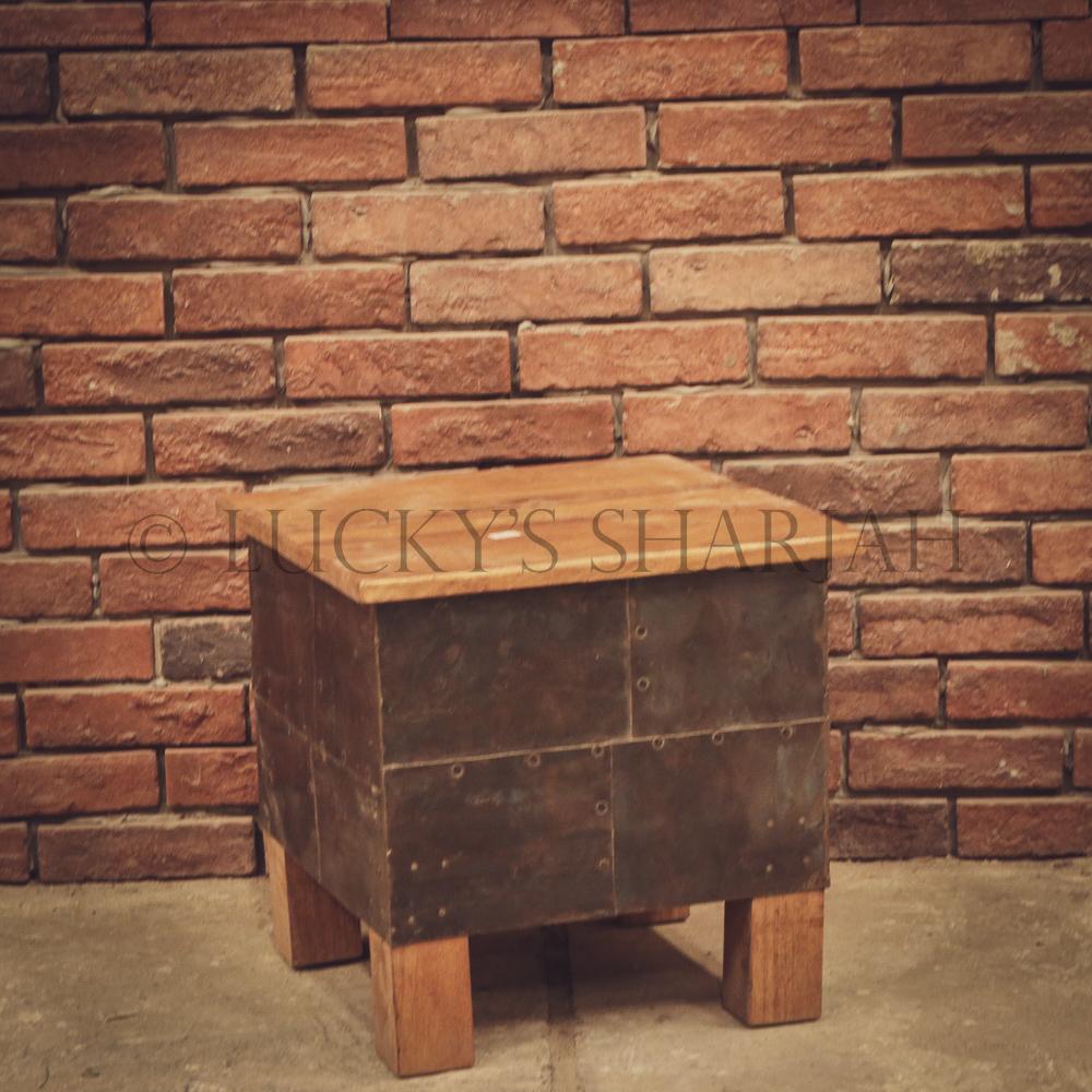 Iron Studded Sidetable | Lucky Furniture & Handicrafts.