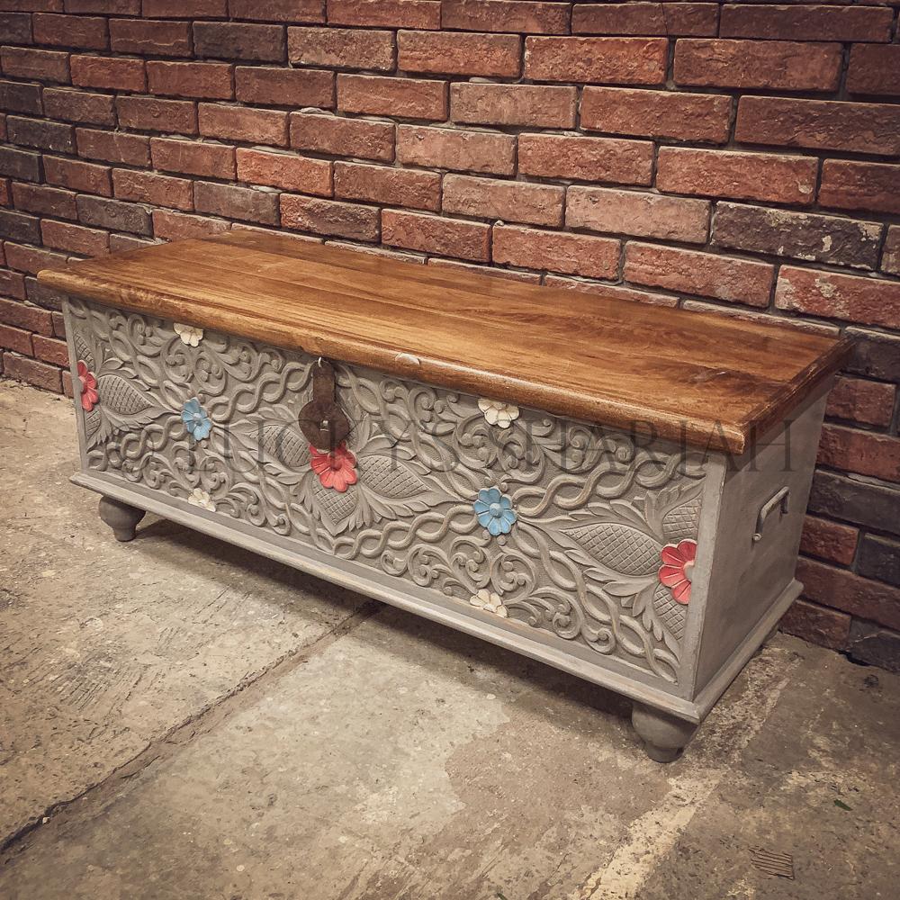 Carved Box Multi color | Lucky Furniture & Handicrafts.