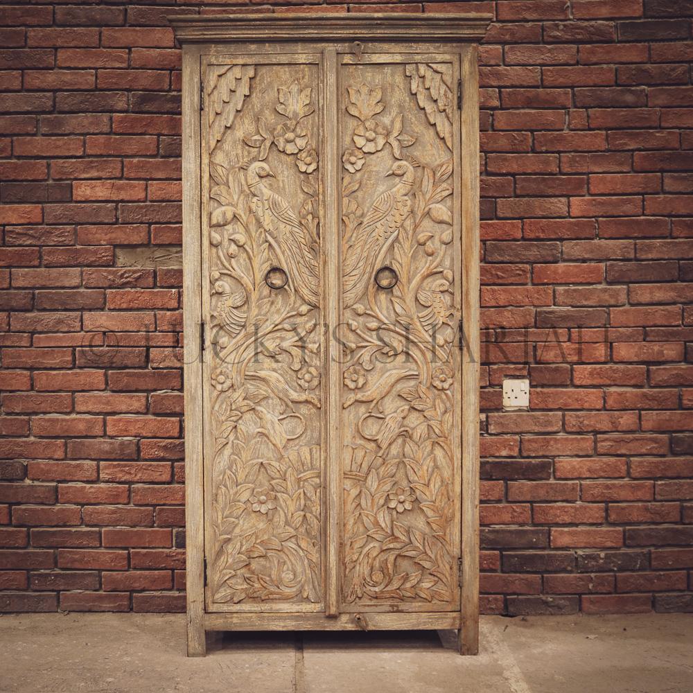 Carved Cabinet Intricate Carved | Lucky Furniture & Handicrafts.