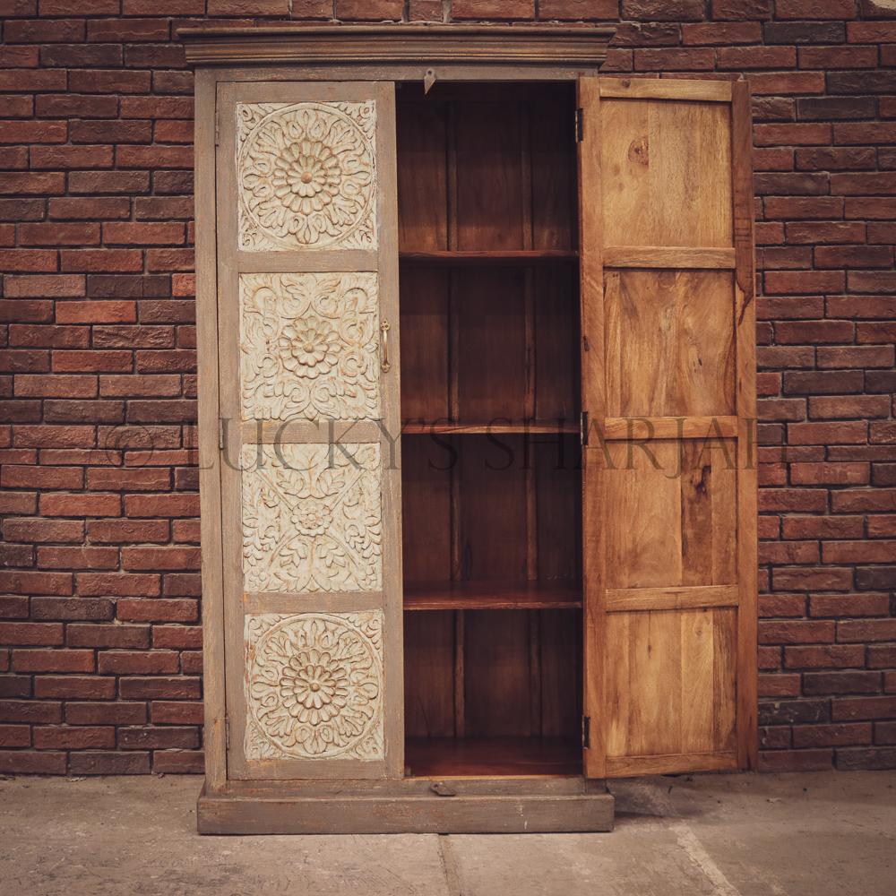 Carved Paneled Cabinet | Lucky Furniture & Handicrafts.