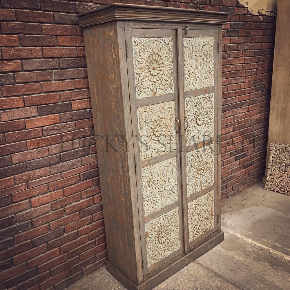 Carved Paneled Cabinet | Lucky Furniture & Handicrafts.
