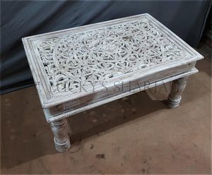 Carved Coffee table | Lucky Furniture & Handicrafts.