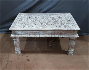 Carved Coffee table | Lucky Furniture & Handicrafts.