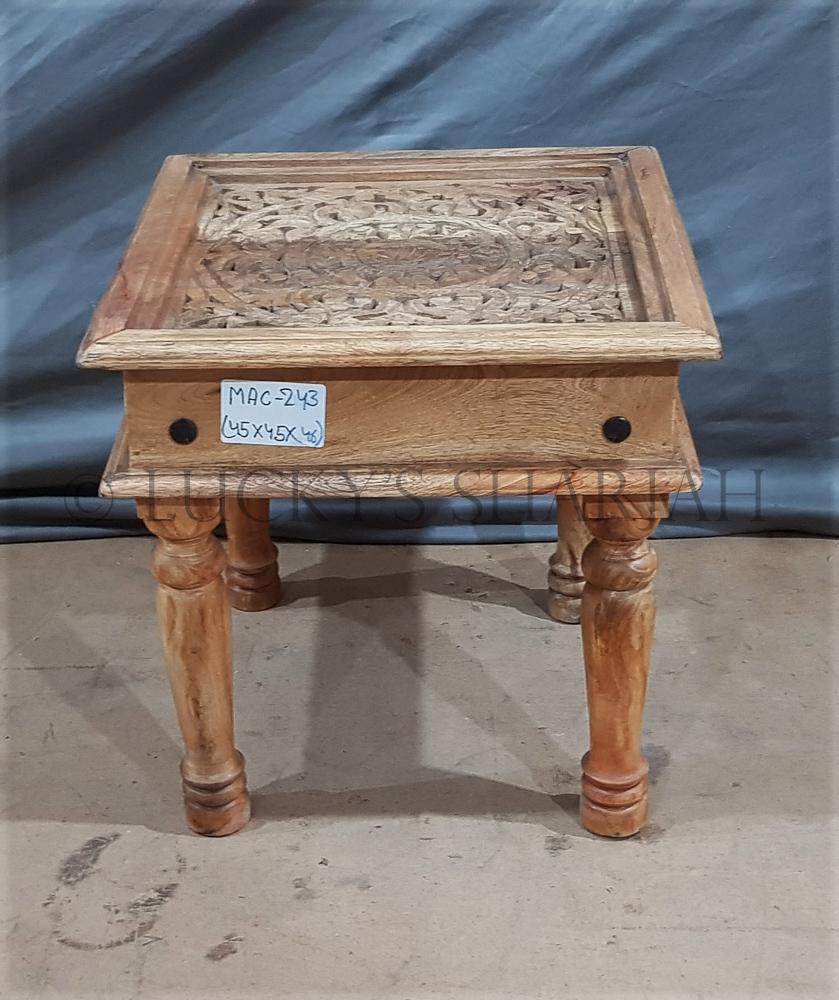 Carved Sidetable | Lucky Furniture & Handicrafts.