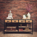Sectional IW console with 4 draw | Lucky Furniture & Handicrafts.