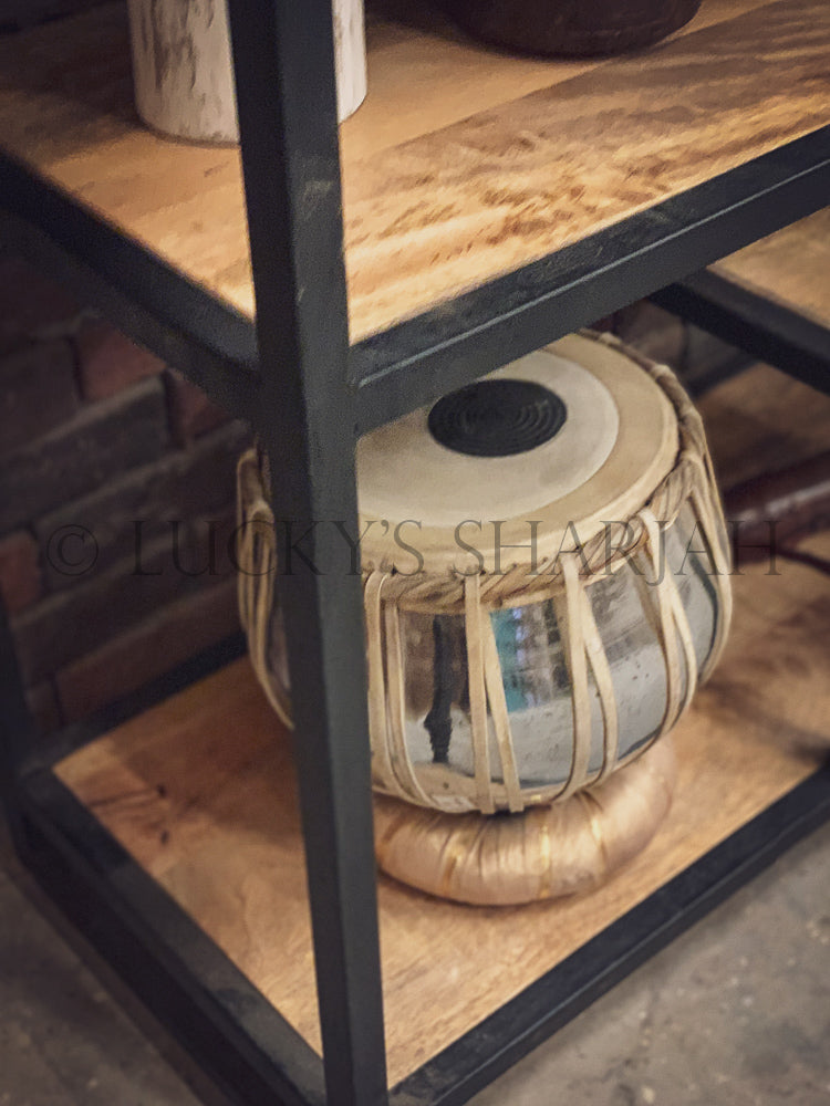 Industrial half arch bookshelf with 1 draw | Lucky Furniture & Handicrafts.