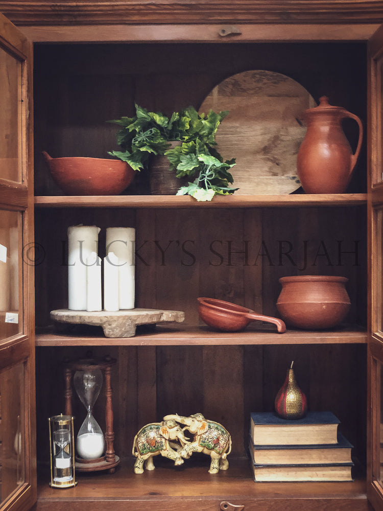 Classic Teak Glass cabinet | Lucky Furniture & Handicrafts.